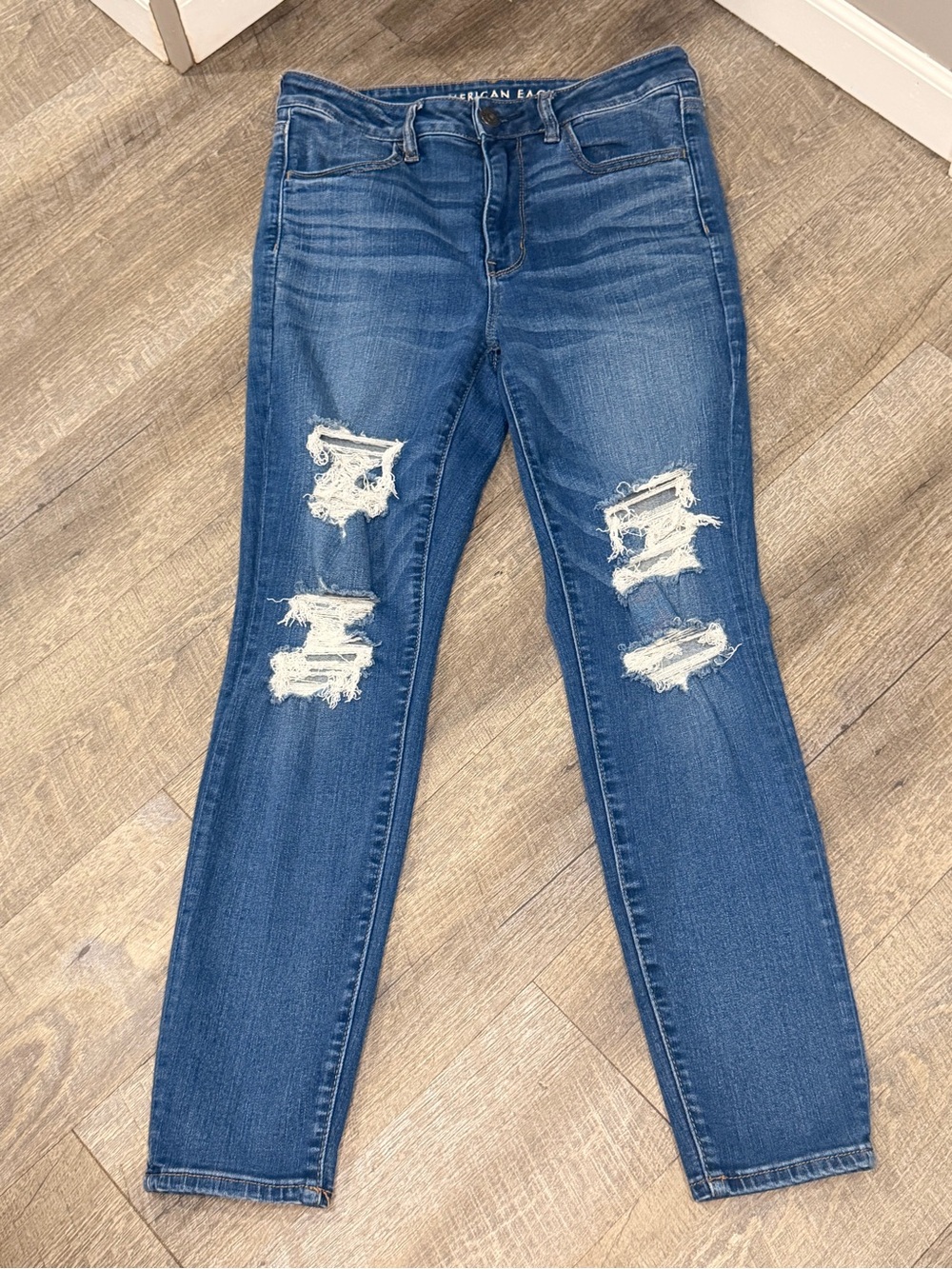 American Eagle Outfitters Hi-Rise Jegging Ripped Skinny Jeans Size 12
